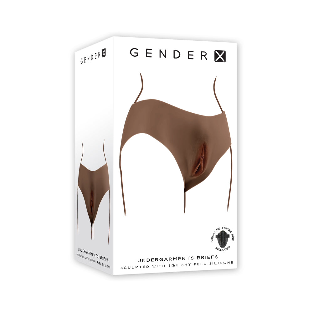 Gender X Vagina Panty Silicone Dark - Not Very Vanilla