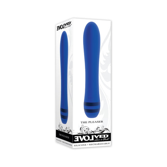 Evolved The Pleaser Rechargeable Vibrator Silicone Blue - Not Very Vanilla