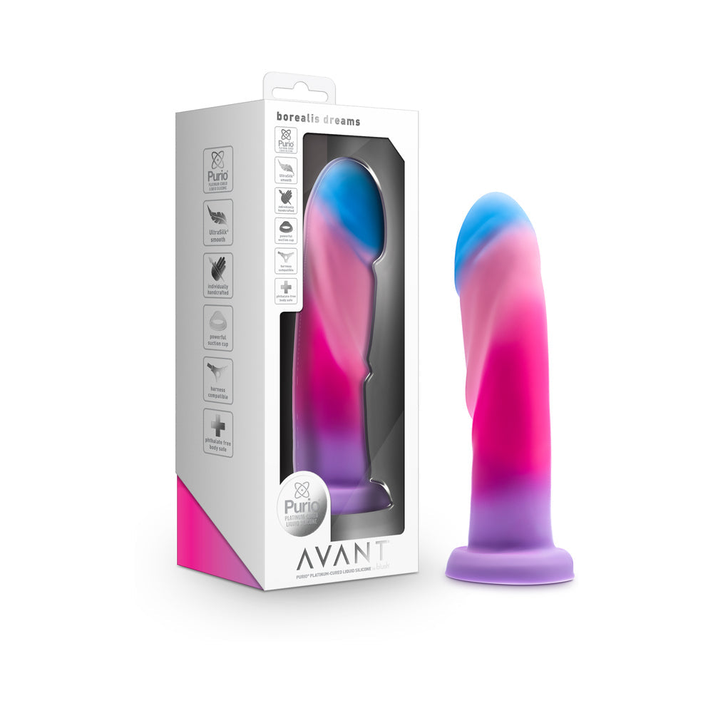 Avant Borealis Dreams 7.75 in. Dildo Cotton Candy - Not Very Vanilla