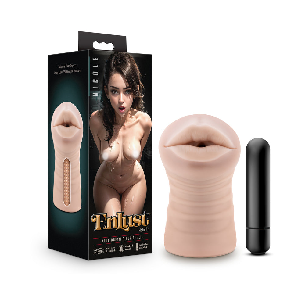 EnLust Nicole Vibrating Stroker Beige - Not Very Vanilla