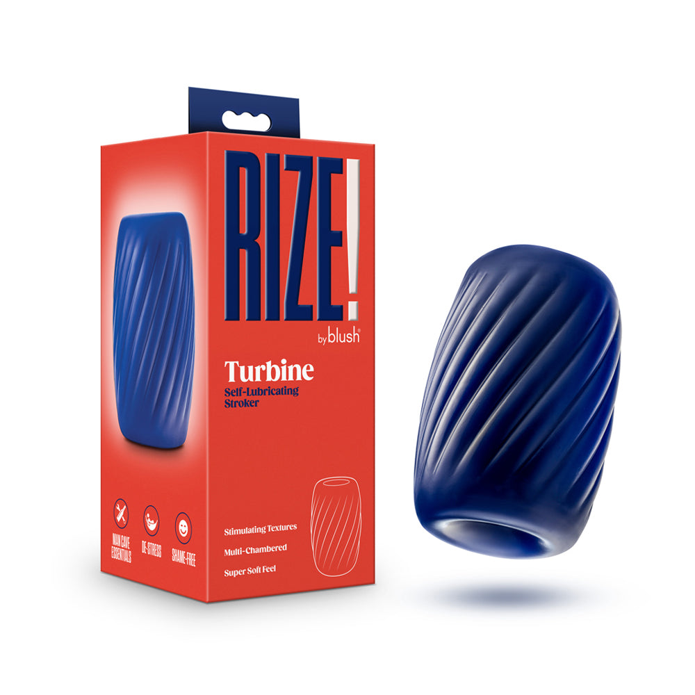 Rize Turbine Self-Lubricating Stroker Blue - Not Very Vanilla