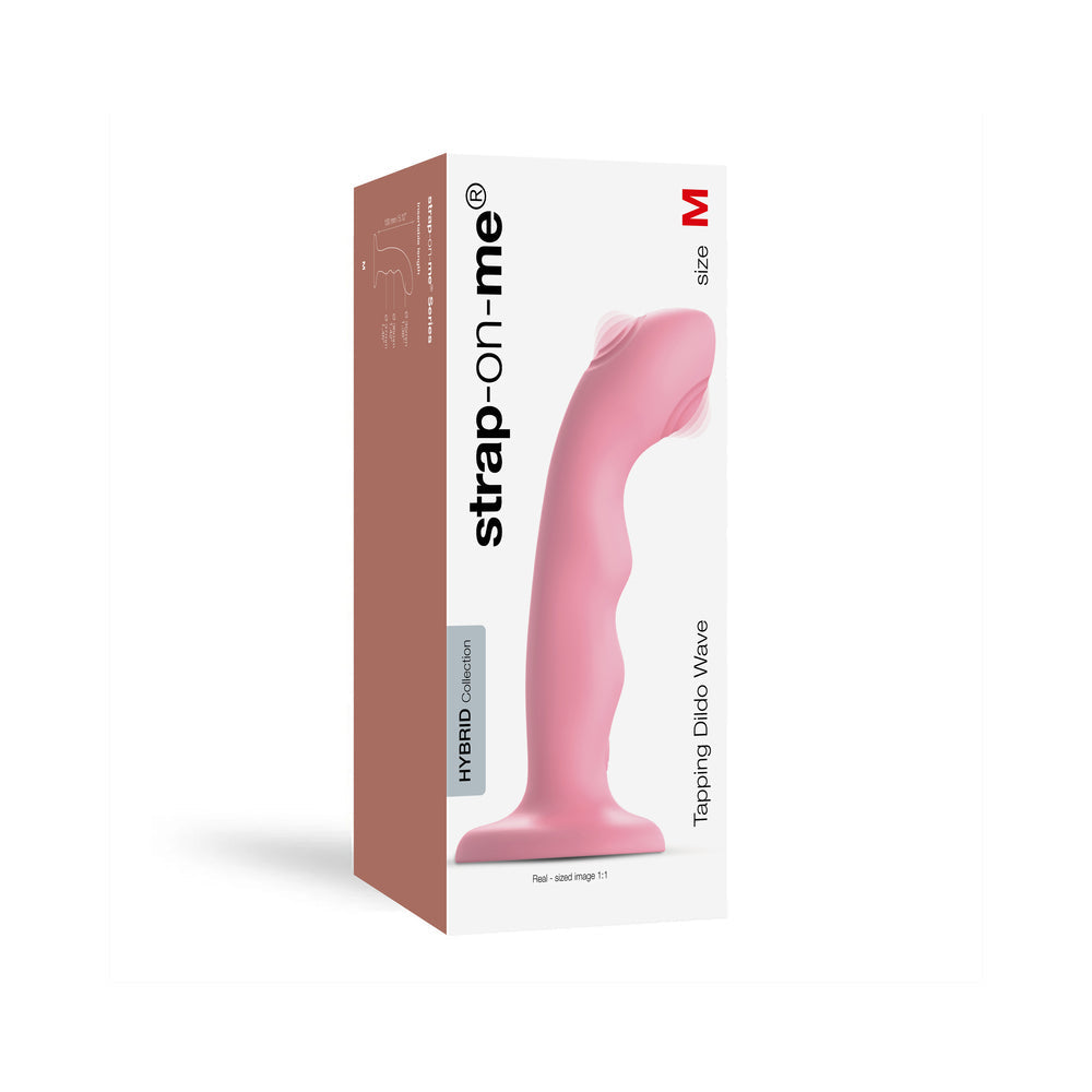 Strap-On-Me Tapping Dildo Wave Coral Pink - Not Very Vanilla