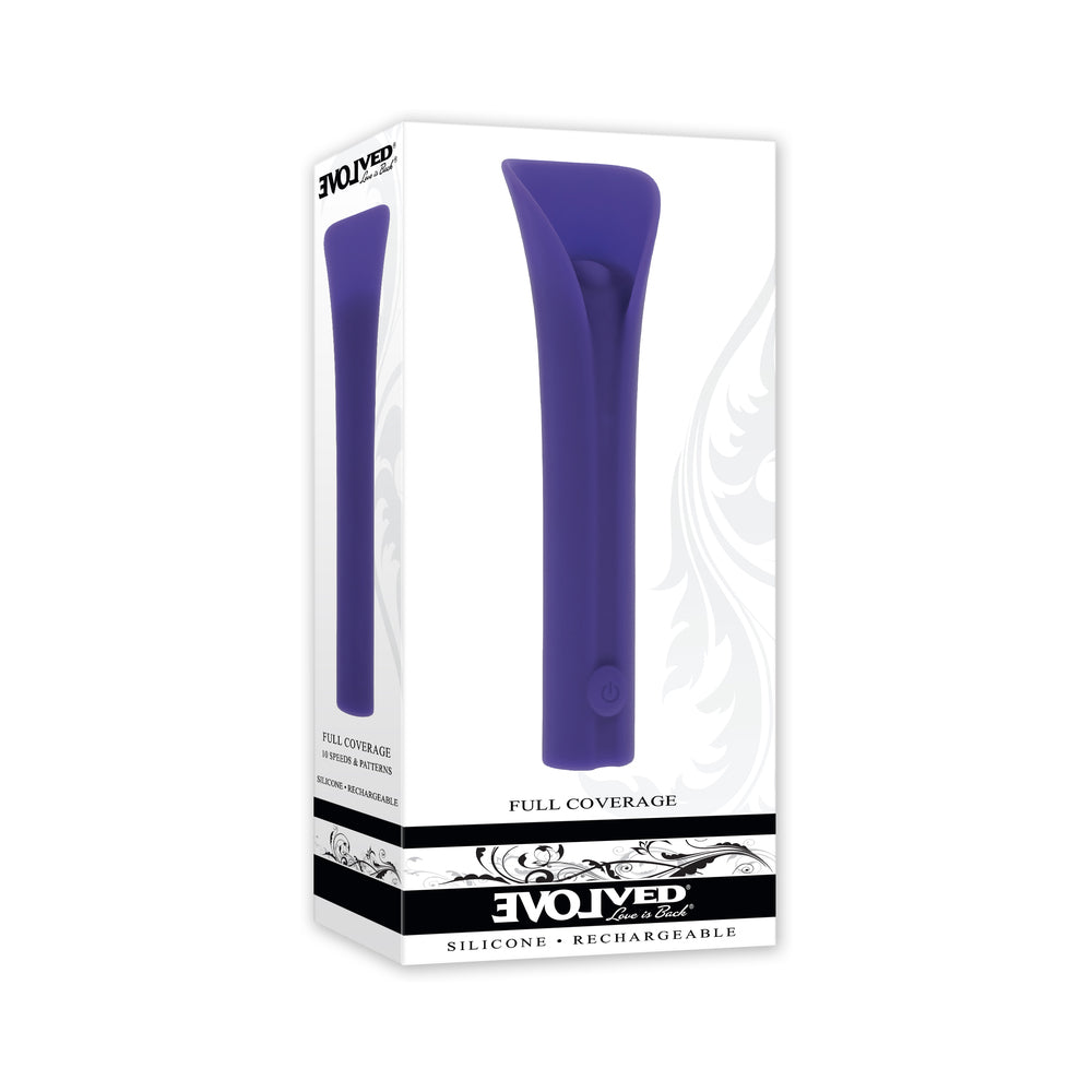 Evolved Full Coverage Rechargeable Bullet Silicone Purple - Not Very Vanilla