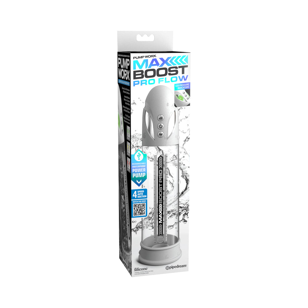 Pump Worx Max Boost Pro Flow White/Clear - Not Very Vanilla