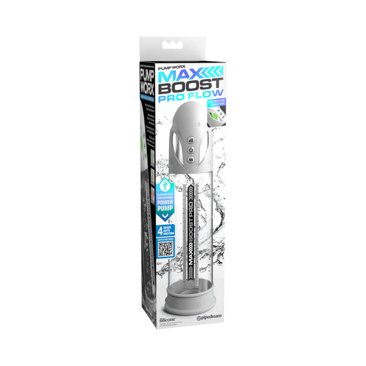 Pump Worx Max Boost Pro Flow White/Clear - Not Very Vanilla