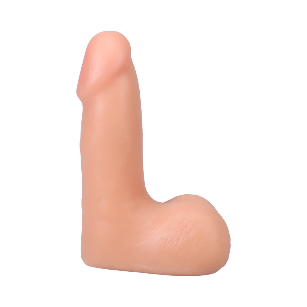 The Realistic Cock 5 in. ULTRASKYN Vac-U-Lock Dildo with Balls Vanilla - Not Very Vanilla