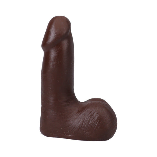 The Realistic Cock 5 in. ULTRASKYN Vac-U-Lock Dildo with Balls Chocolate - Not Very Vanilla