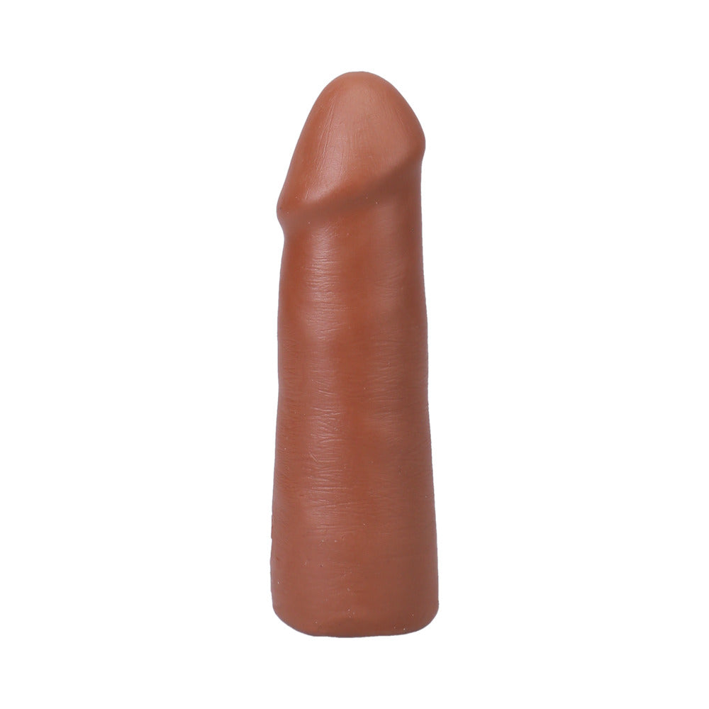 The Realistic Cock 5 in. ULTRASKYN Vac-U-Lock Dildo Caramel - Not Very Vanilla