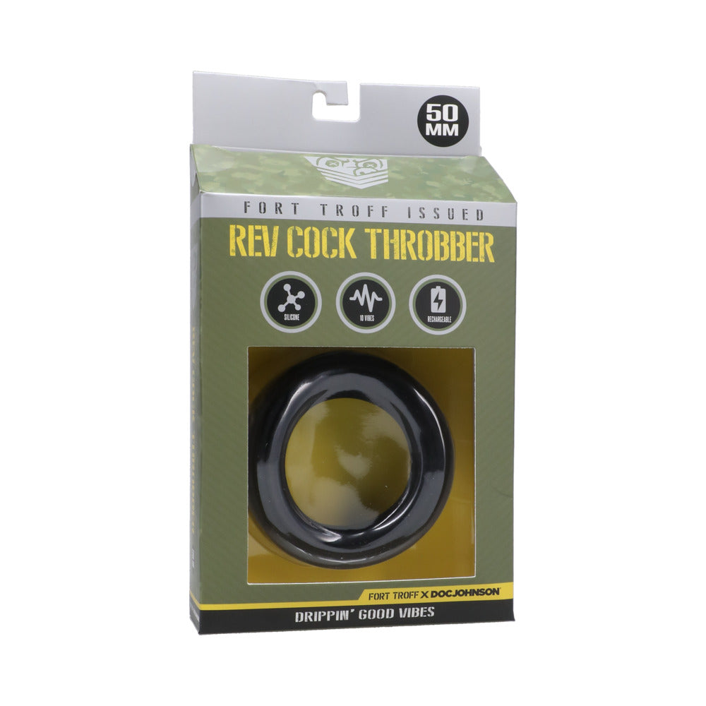 Fort Troff Rev Cock Throbber Large Black - Not Very Vanilla