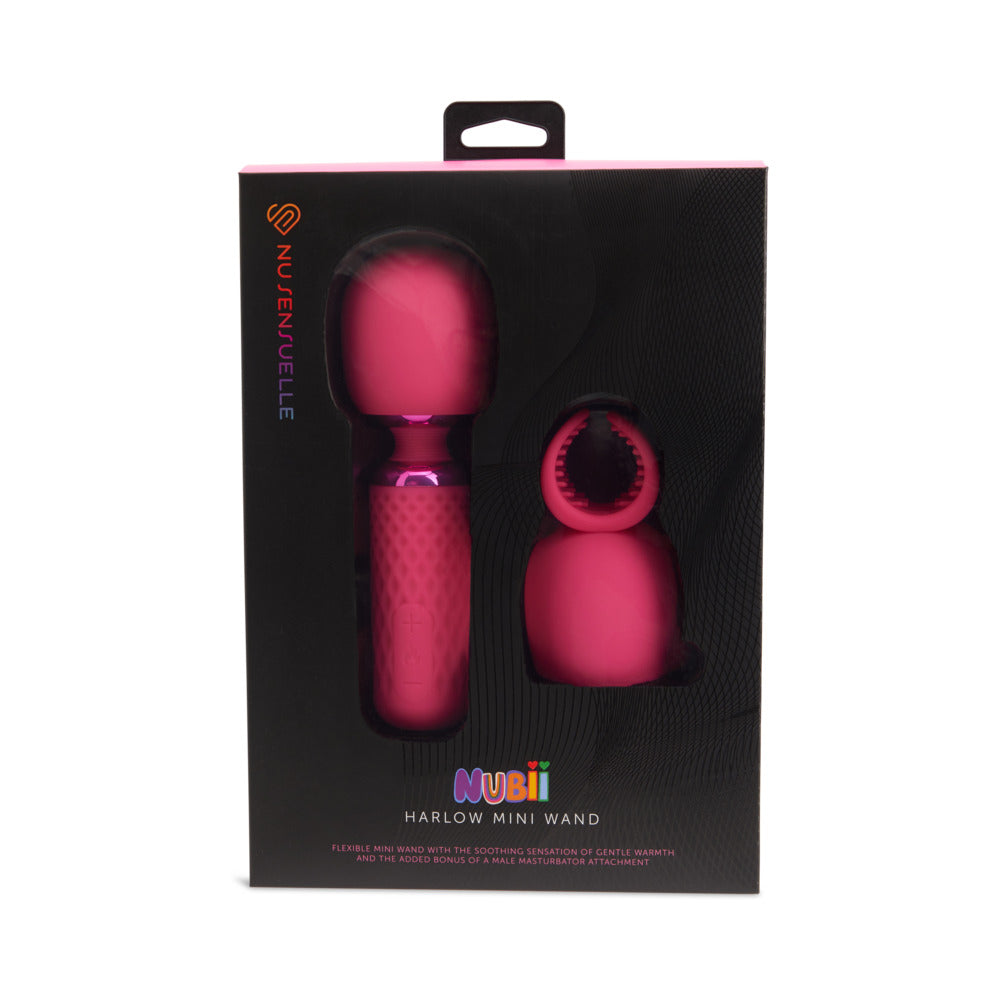 Nu Sensuelle Harlow Nubii Mini Wand W/ Masturbator Pink - Not Very Vanilla