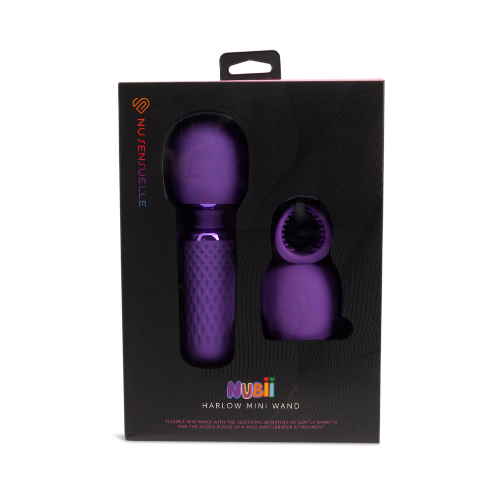 Nu Sensuelle Harlow Nubii Mini Wand W/ Masturbator Purple - Not Very Vanilla