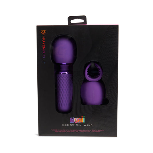 Nu Sensuelle Harlow Nubii Mini Wand W/ Masturbator Purple - Not Very Vanilla