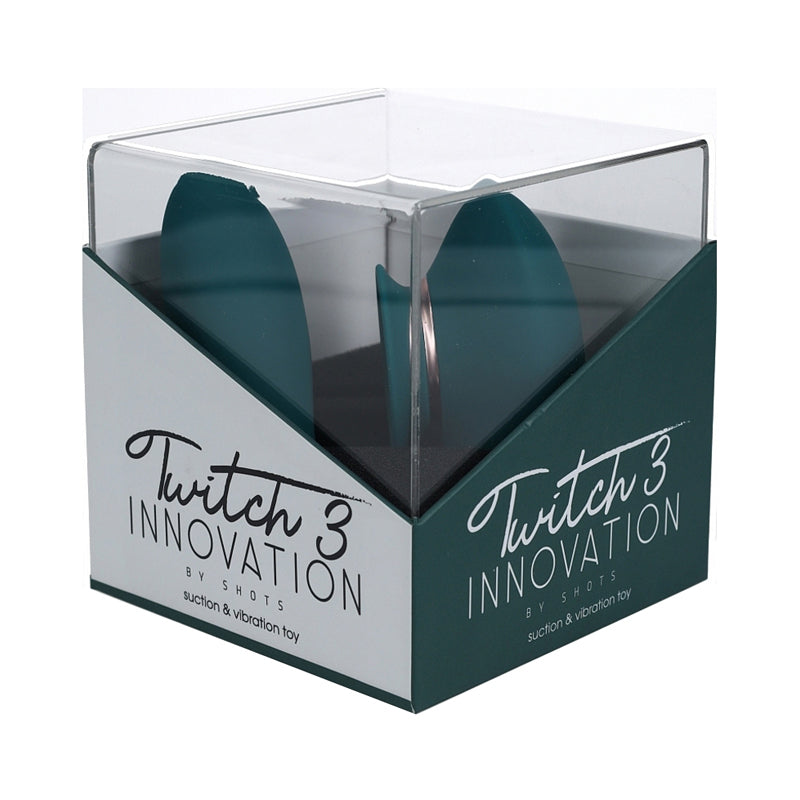 Twitch 3 Silicone Rechargeable Vibrator & Suction Forest Green - Not Very Vanilla