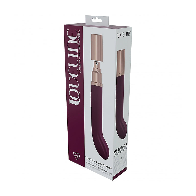 LoveLine Traveler G-Spot Silicone Rechargeable Splashproof Burgundy - Not Very Vanilla