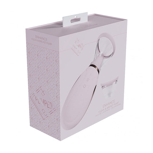 Pumped Enhance Automatic Rechargeable Vulva & Breast Pump Pink - Not Very Vanilla