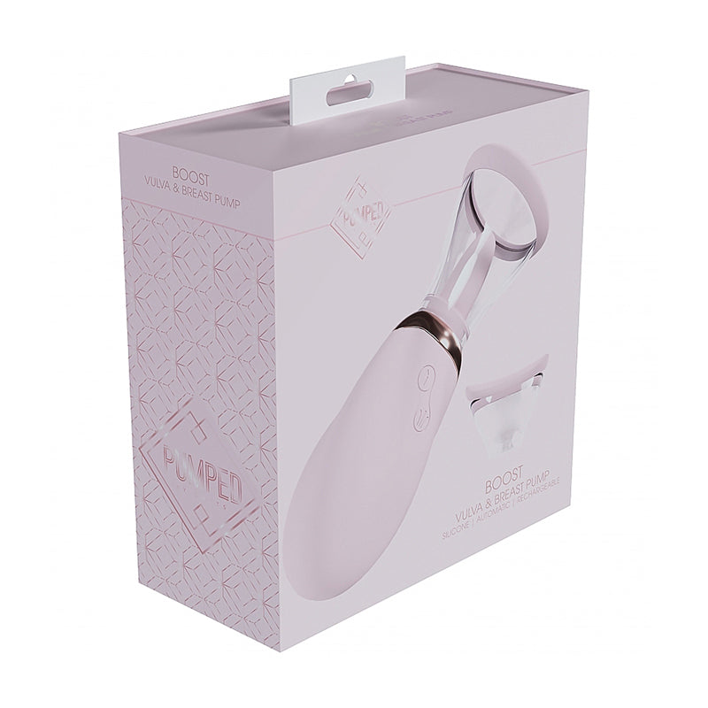 Pumped Boost Automatic Rechargeable Vulva & Breast Pump Pink - Not Very Vanilla