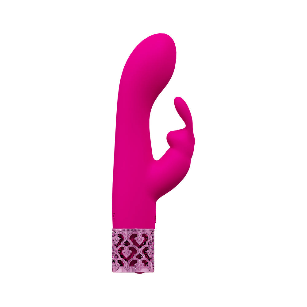 Royal Gems Royal Rabbit Silicone Rechargeable Vibrator Pink - Not Very Vanilla