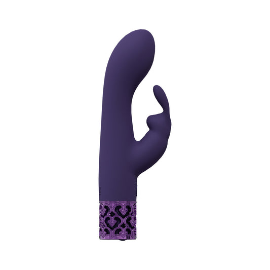 Royal Gems Royal Rabbit Silicone Rechargeable Vibrator Purple - Not Very Vanilla