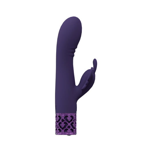 Royal Gems Monarch Silicone Rechargeable Vibrator Purple - Not Very Vanilla