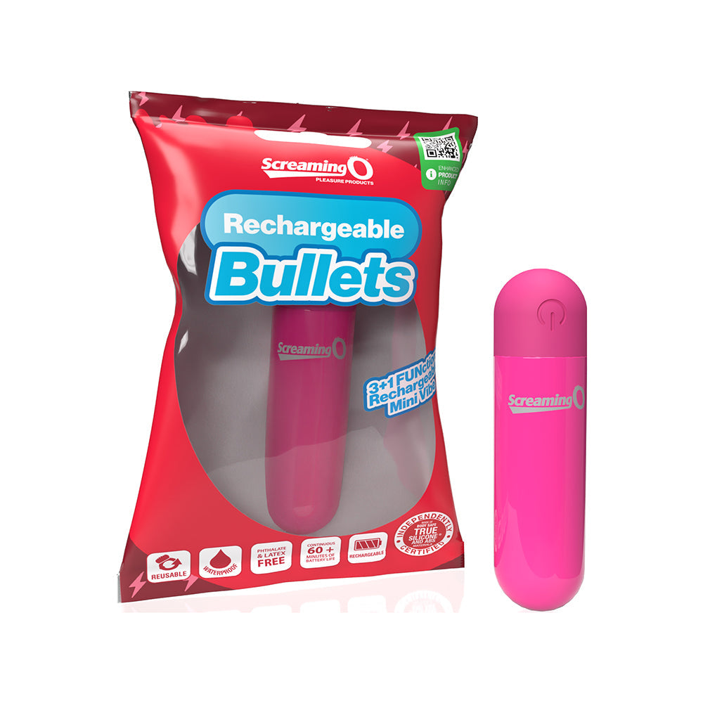 Screaming O Rechargeable Bullets Pink - Not Very Vanilla