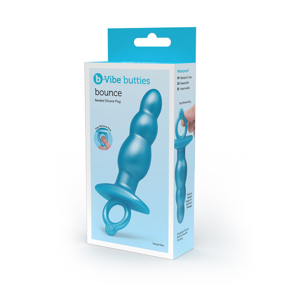 b-Vibe Butties Bounce Beaded Silicone Plug - Not Very Vanilla