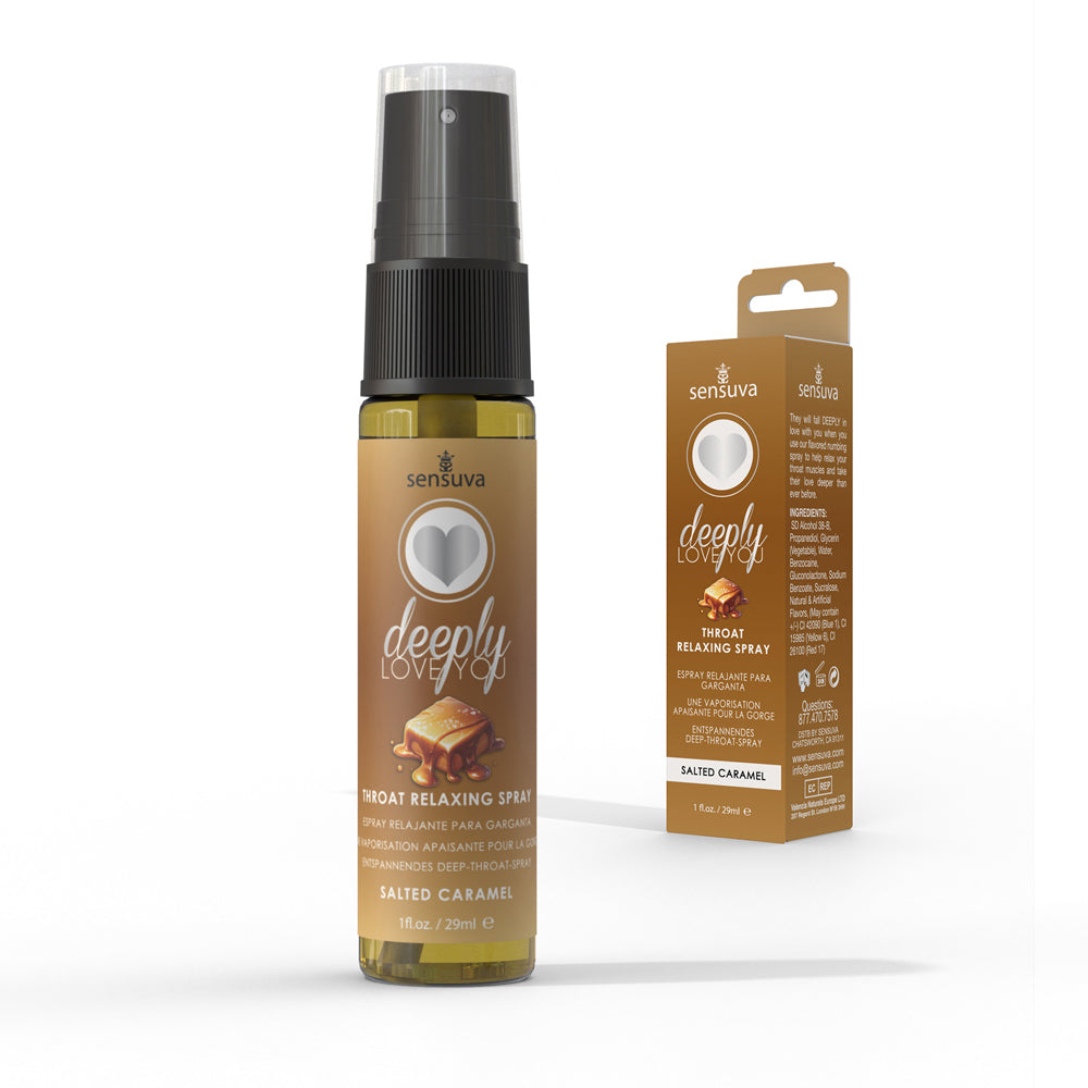 Sensuva Deeply Love You Throat Relaxing Spray Salted Caramel 1 oz. - Not Very Vanilla