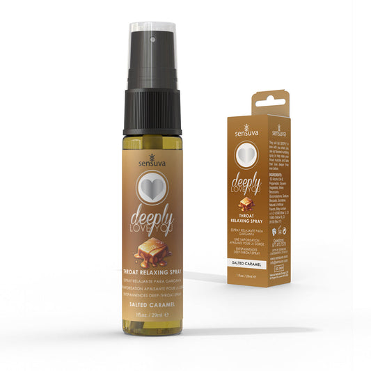 Sensuva Deeply Love You Throat Relaxing Spray Salted Caramel 1 oz. - Not Very Vanilla