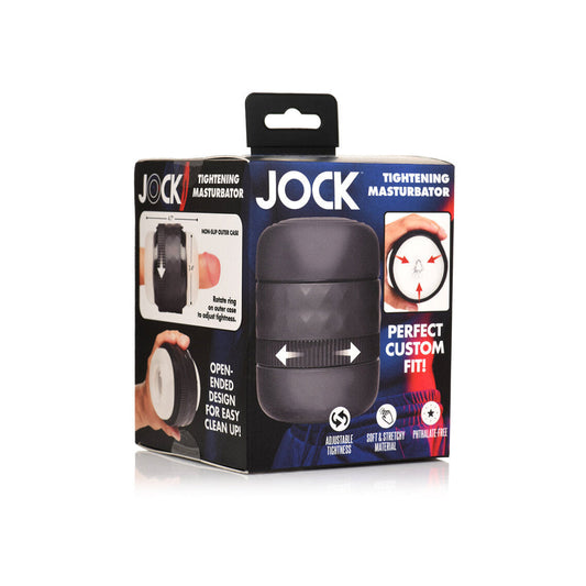 Jock Squeezable Tunnel Double Masturbator Clear - Not Very Vanilla