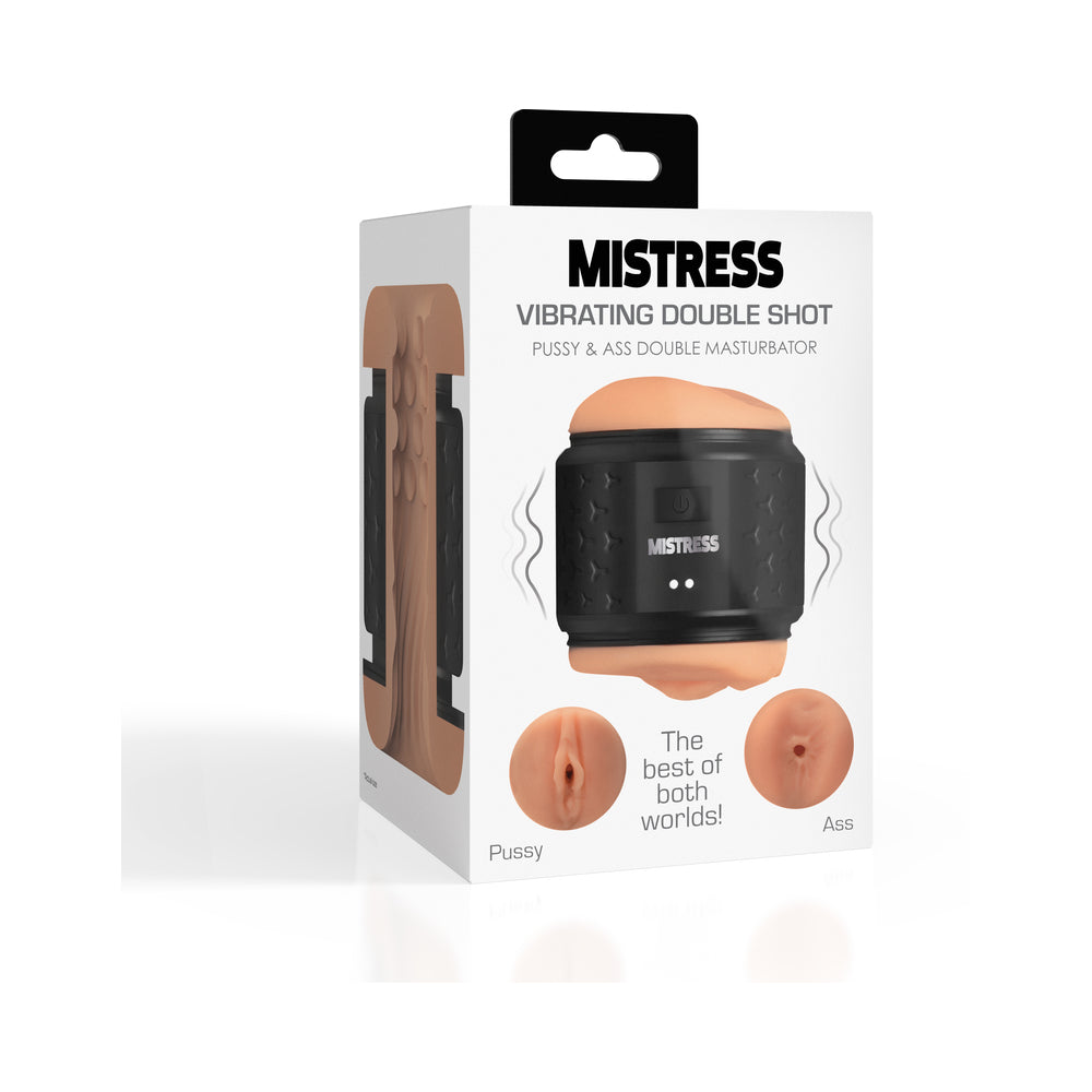 Mistress Pussy & Ass Vibrating Double Masturbator Medium - Not Very Vanilla