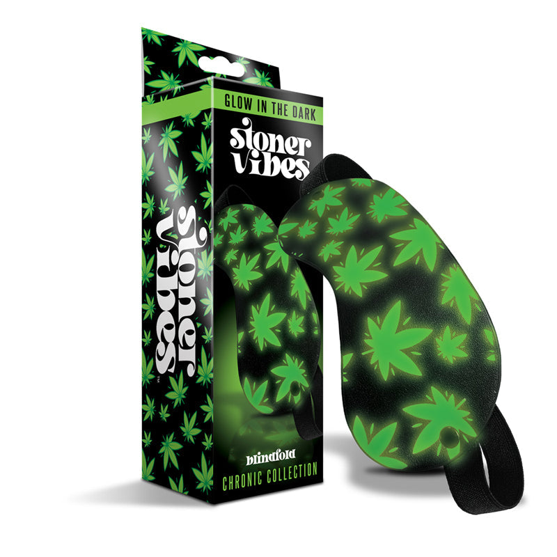 Stoner Vibes Chronic Collection Glow in the Dark Blindfold - Not Very Vanilla