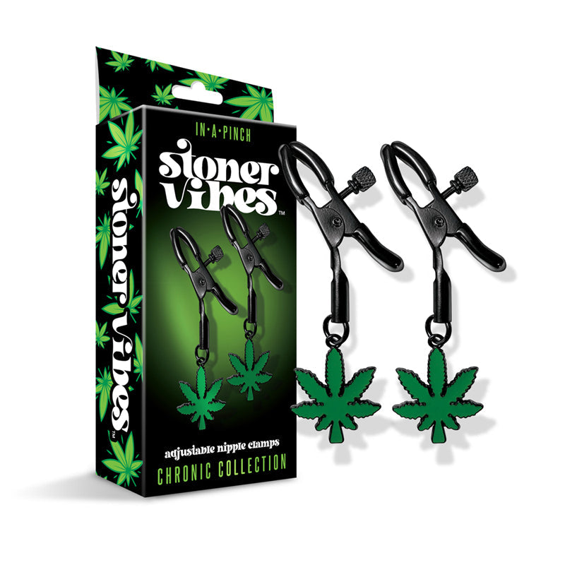 Stoner Vibes Chronic Collection Adjustable Nipple Clamps - Not Very Vanilla