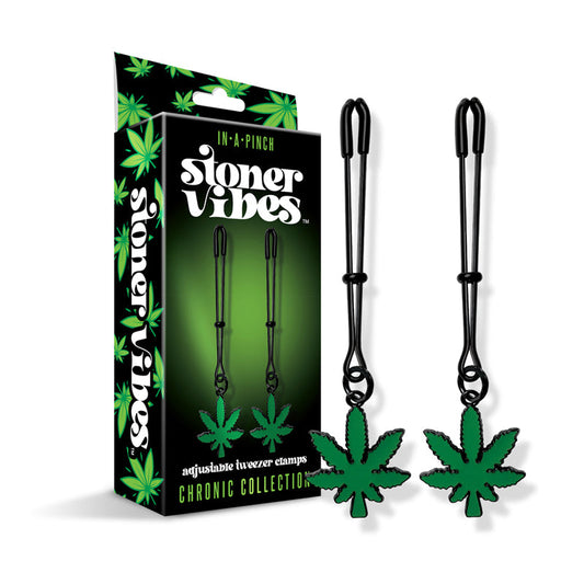 Stoner Vibes Chronic Collection Adjustable Tweezer Nipple Clamps - Not Very Vanilla