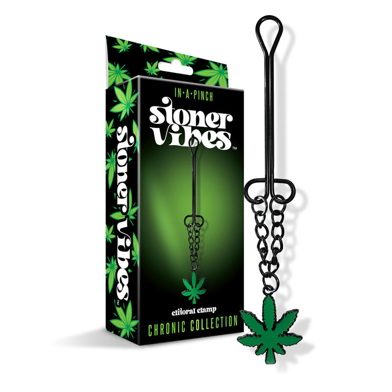 Stoner Vibes Chronic Collection Clitoral Clamp with Chain - Not Very Vanilla