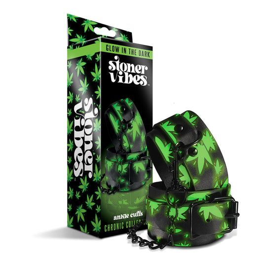 Stoner Vibes Chronic Collection Glow in the Dark Ankle Cuffs - Not Very Vanilla