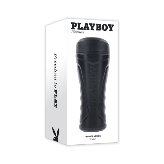 Playboy The Urge Medium Stoker Non Vibrating TPE Black - Not Very Vanilla