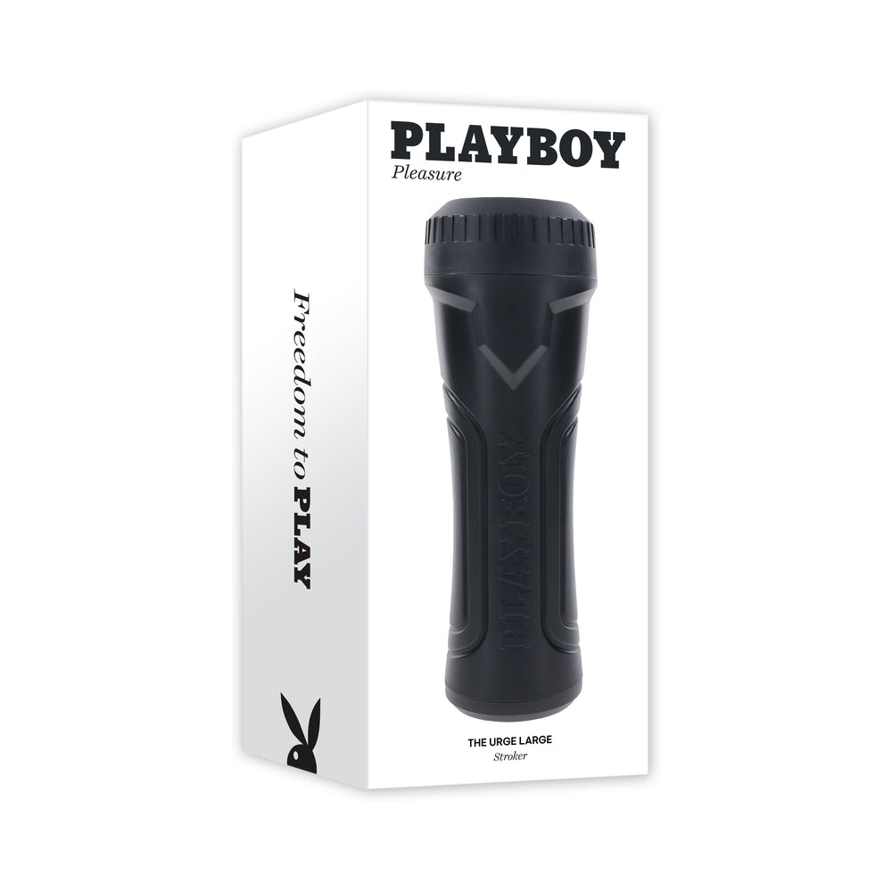 Playboy The Urge Large Stroker Non Vibrating TPE Black - Not Very Vanilla