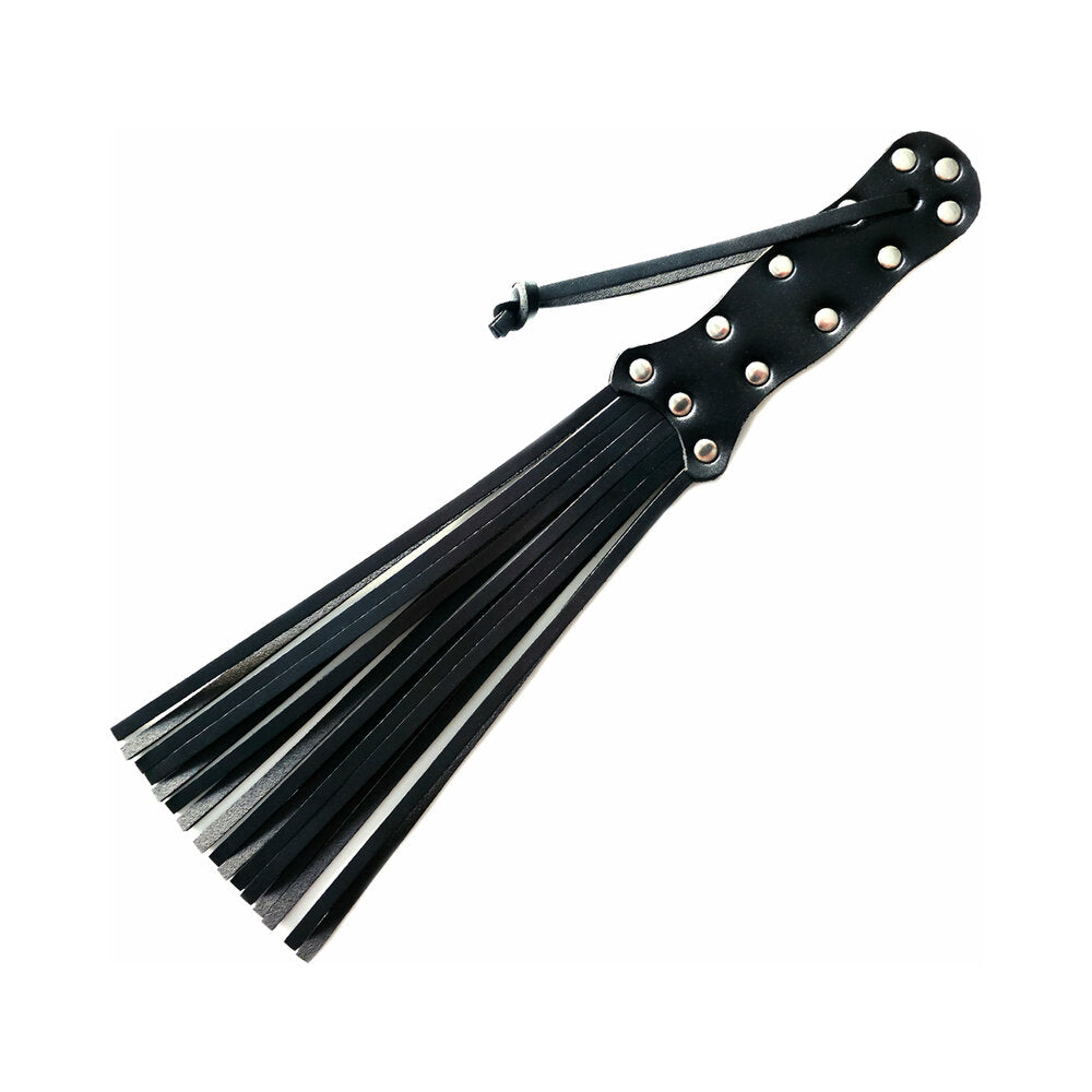 Rouge Leather Spiral Paddle Black - Not Very Vanilla