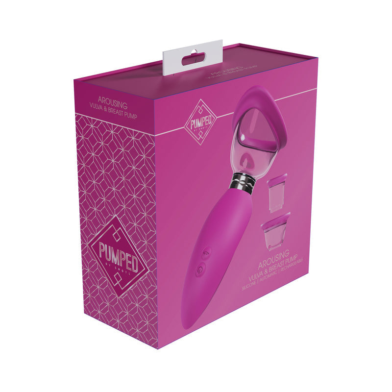 Pumped Arousing Automatic Rechargeable Vulva & Breast Pump Pink - Not Very Vanilla