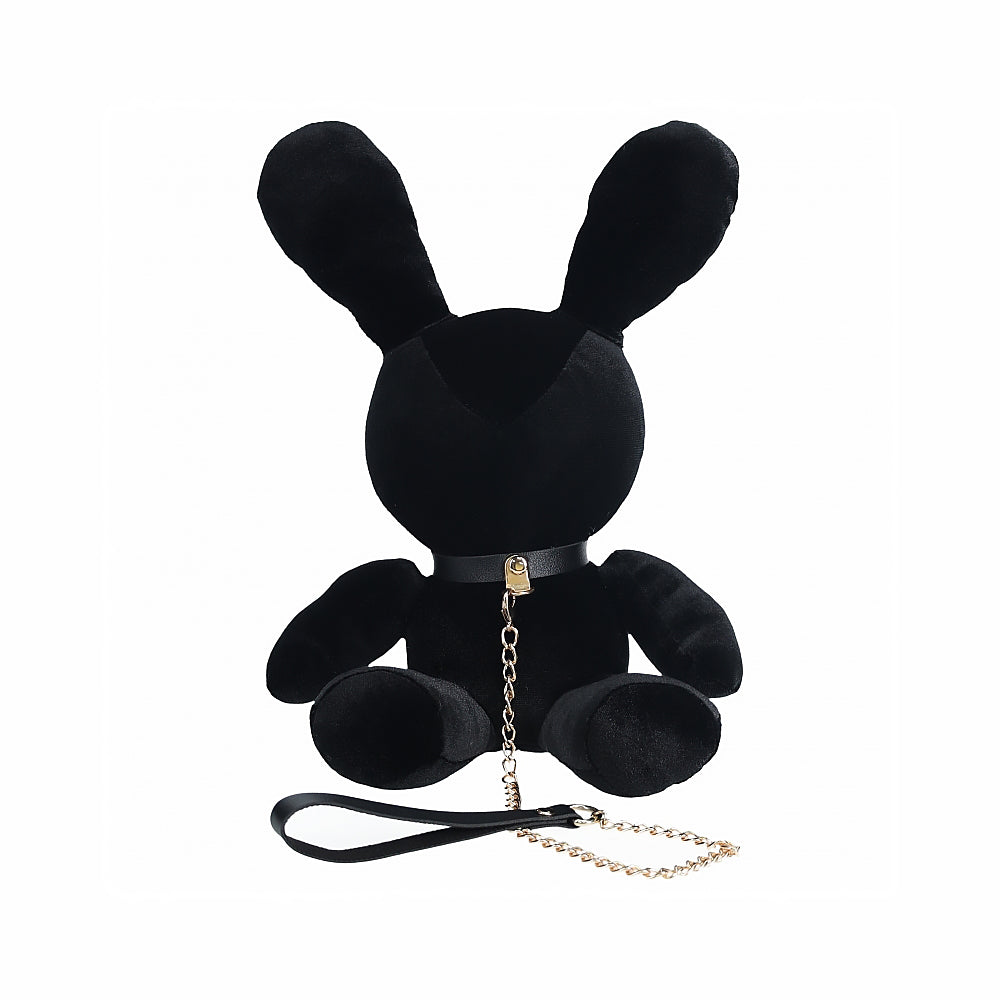 Shots Rabbit Bondage Velvet Stuffy Small Black - Not Very Vanilla