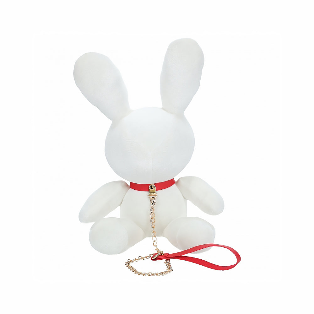 Shots Rabbit Bondage Velvet Stuffy Small White - Not Very Vanilla