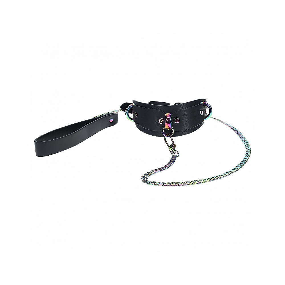 Ouch! Venice Collection Collar with Leash - Not Very Vanilla