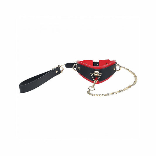 Ouch! Milan Collection Collar with Leash - Not Very Vanilla