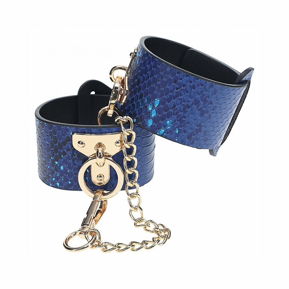 Ouch! Florence Collection Handcuffs Blue - Not Very Vanilla