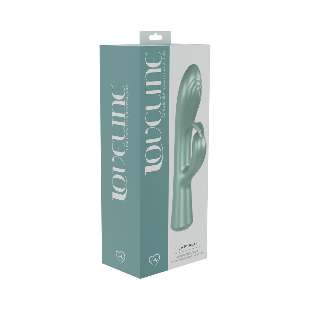 LoveLine La Perla I Rechargeable Silicone Rabbit Green - Not Very Vanilla