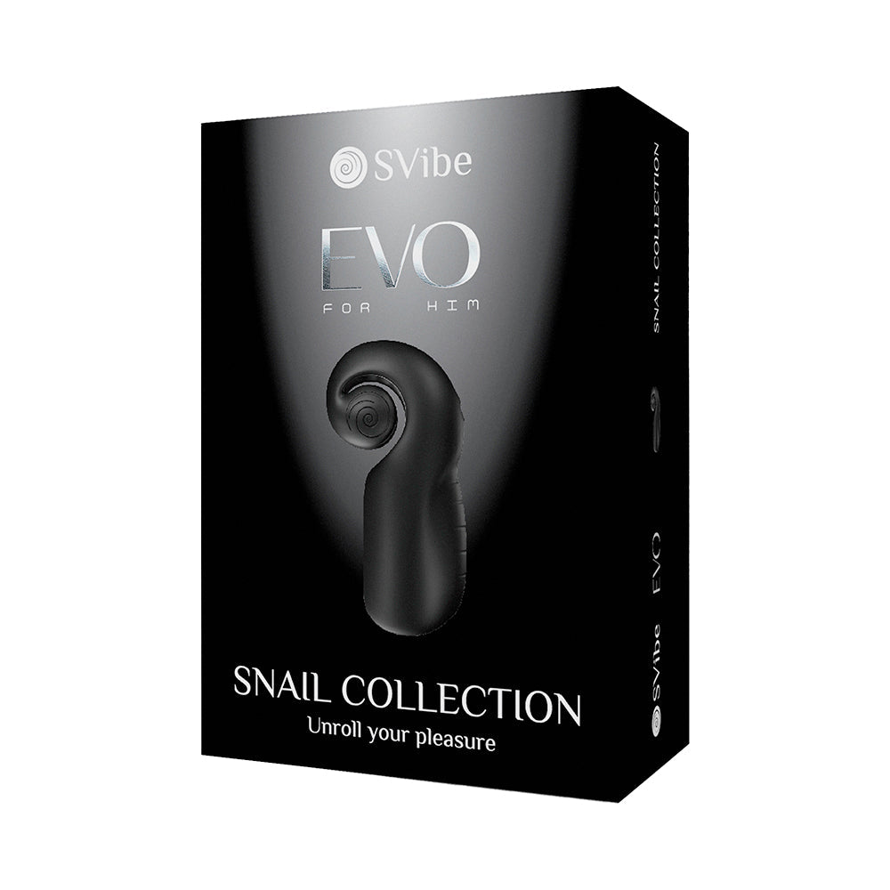 Snail Vibe Evo Rechargeable Masturbator Black - Not Very Vanilla