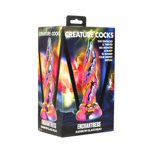 Creature Cocks Enchantress Rainbow Glass Dildo - Not Very Vanilla