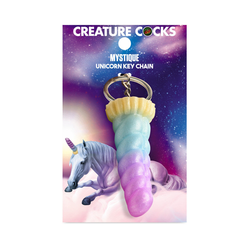 Creature Cocks Mystique Unicorn Silicone Keychain - Not Very Vanilla