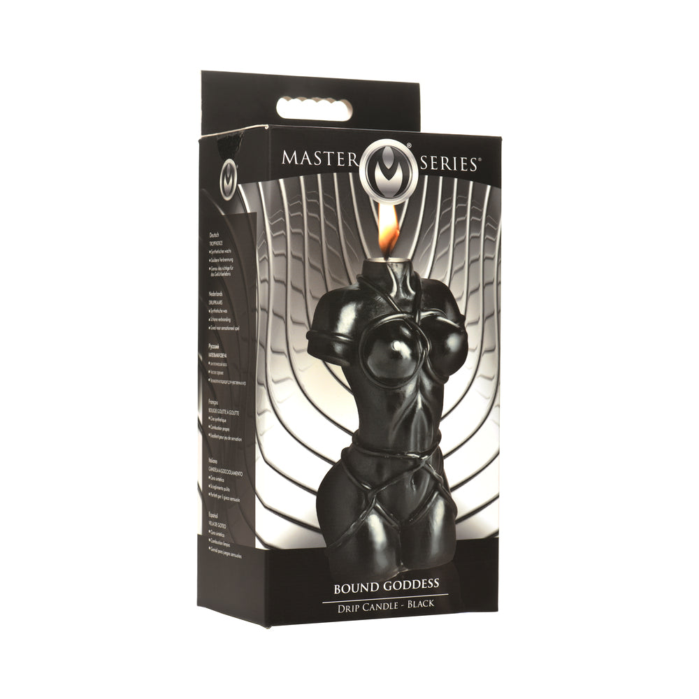 Master Series Bound Goddess Drip Candle Black - Not Very Vanilla