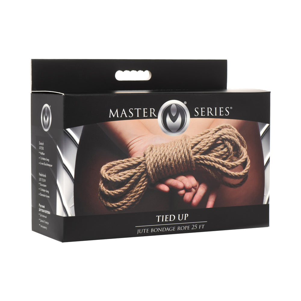 Master Series Tied Up Jute Bondage Rope 25 ft. - Not Very Vanilla