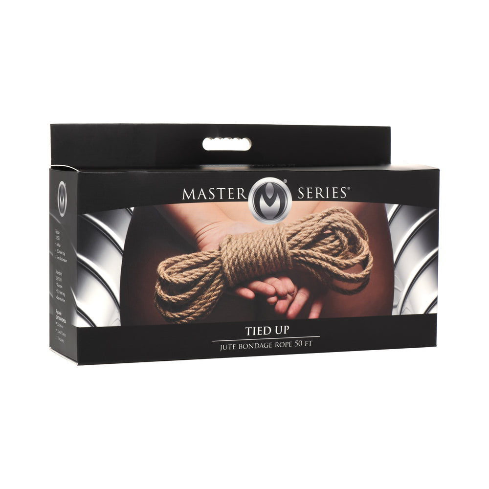 Master Series Tied Up Jute Bondage Rope 50 ft. - Not Very Vanilla